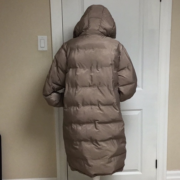 Beige Puffer Coat - Picture 2 of 12